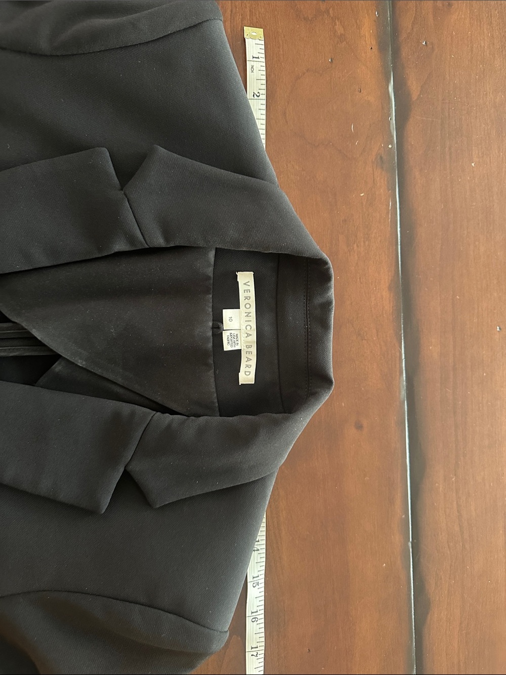 Veronica Beard Black Scuba Dickey Jacket – Size 10 - Picture 6 of 9